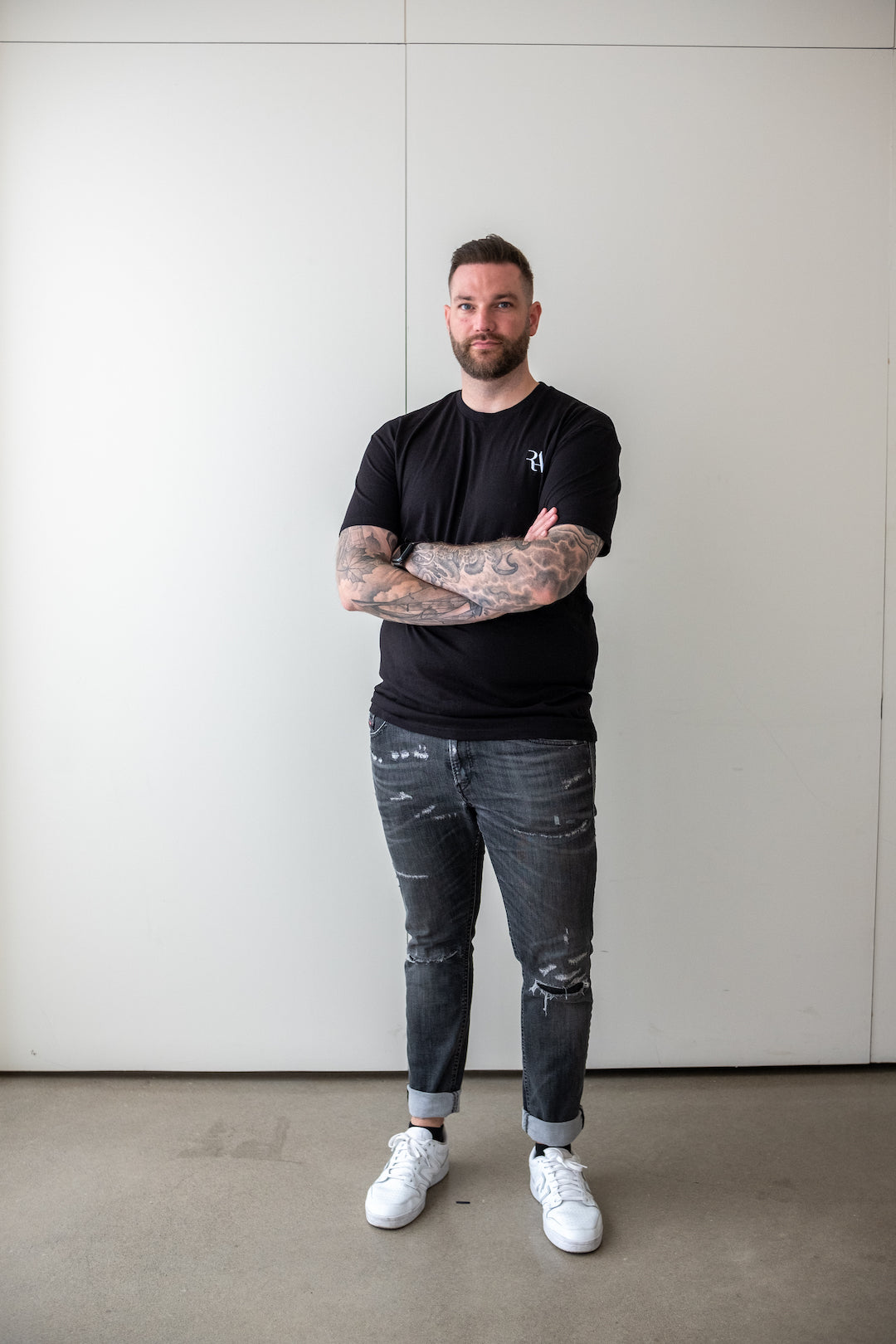 Romain Avril Logo T-Shirt - Black