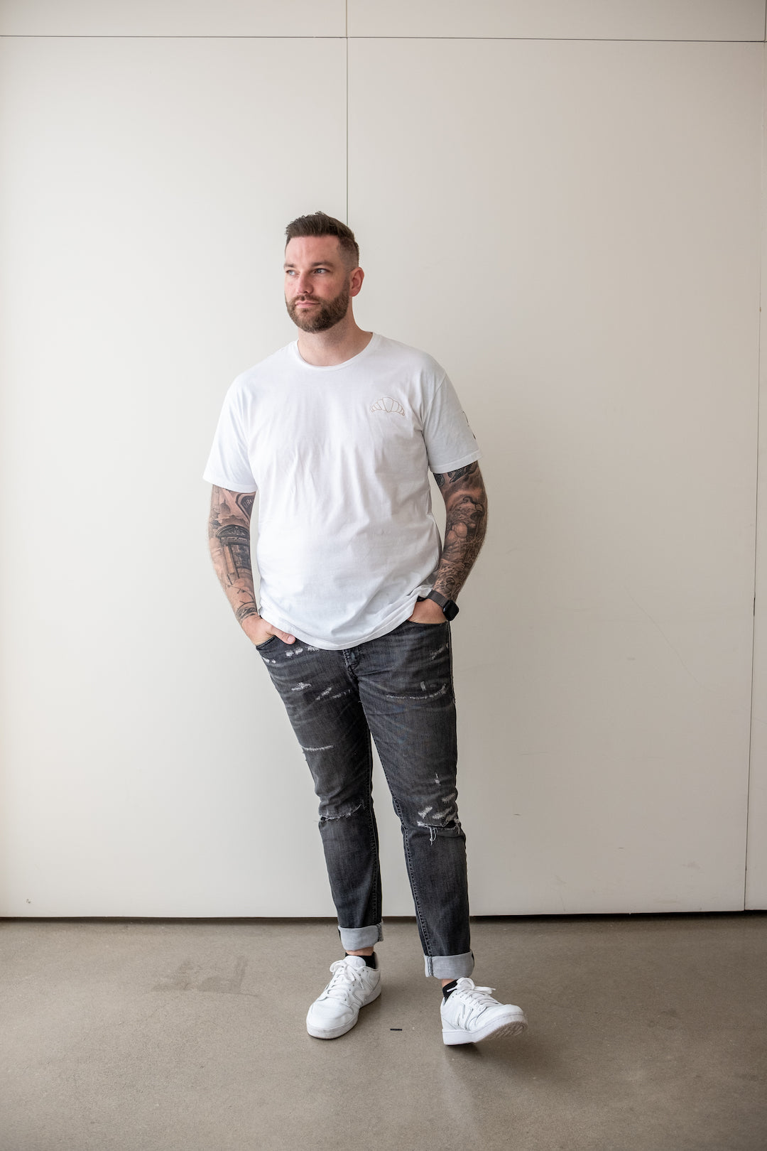Croissant Logo T-shirt - Ivory