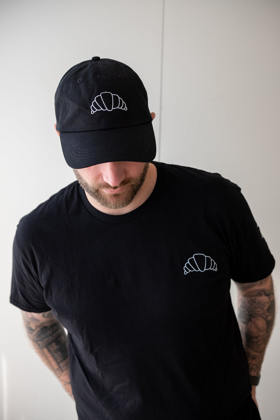 Croissant Logo Dad Cap - Black