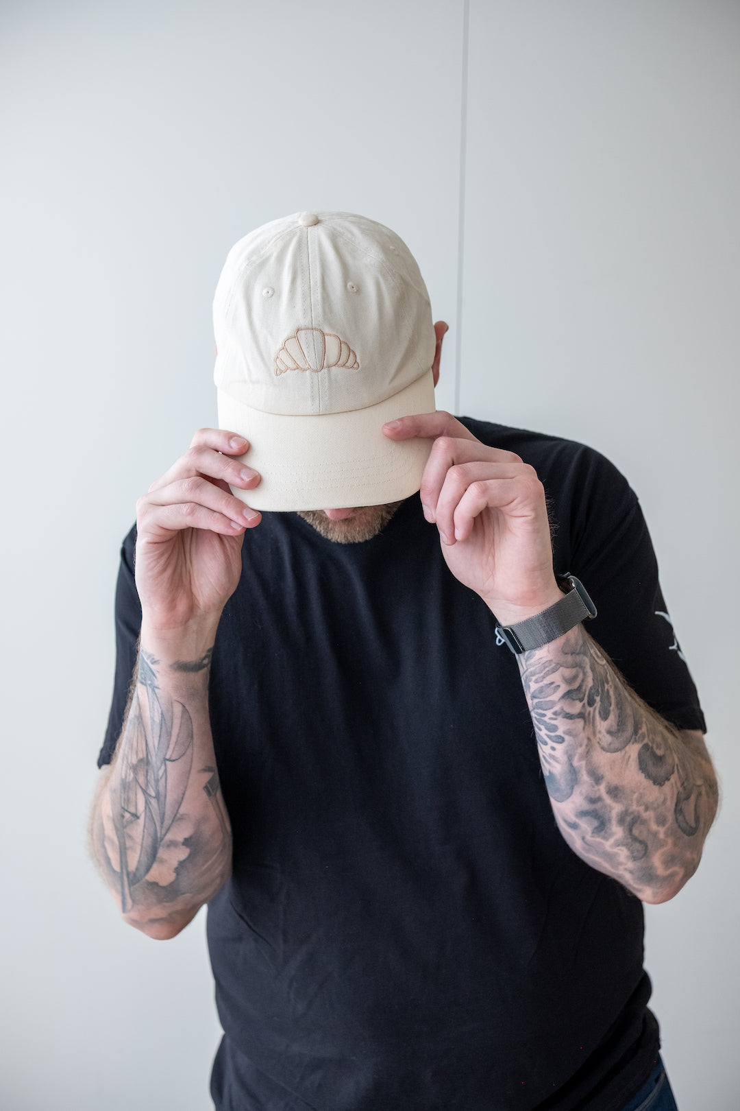 Croissant Logo Dad Cap - Ivory