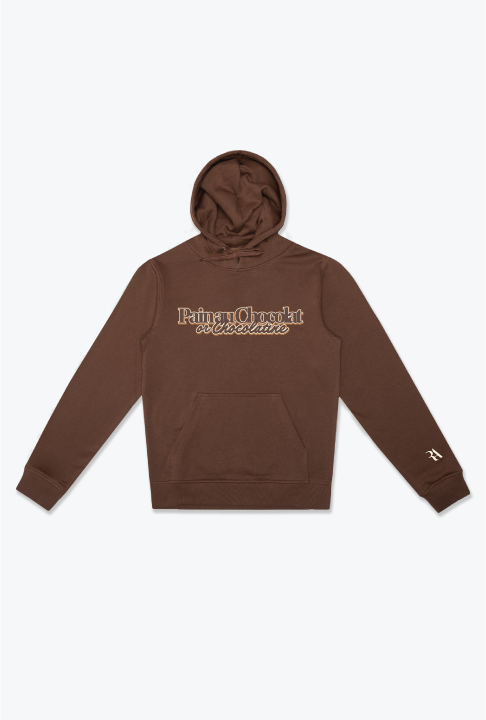 Pain au Chocolat or Chocolatine Hoodie - Espresso