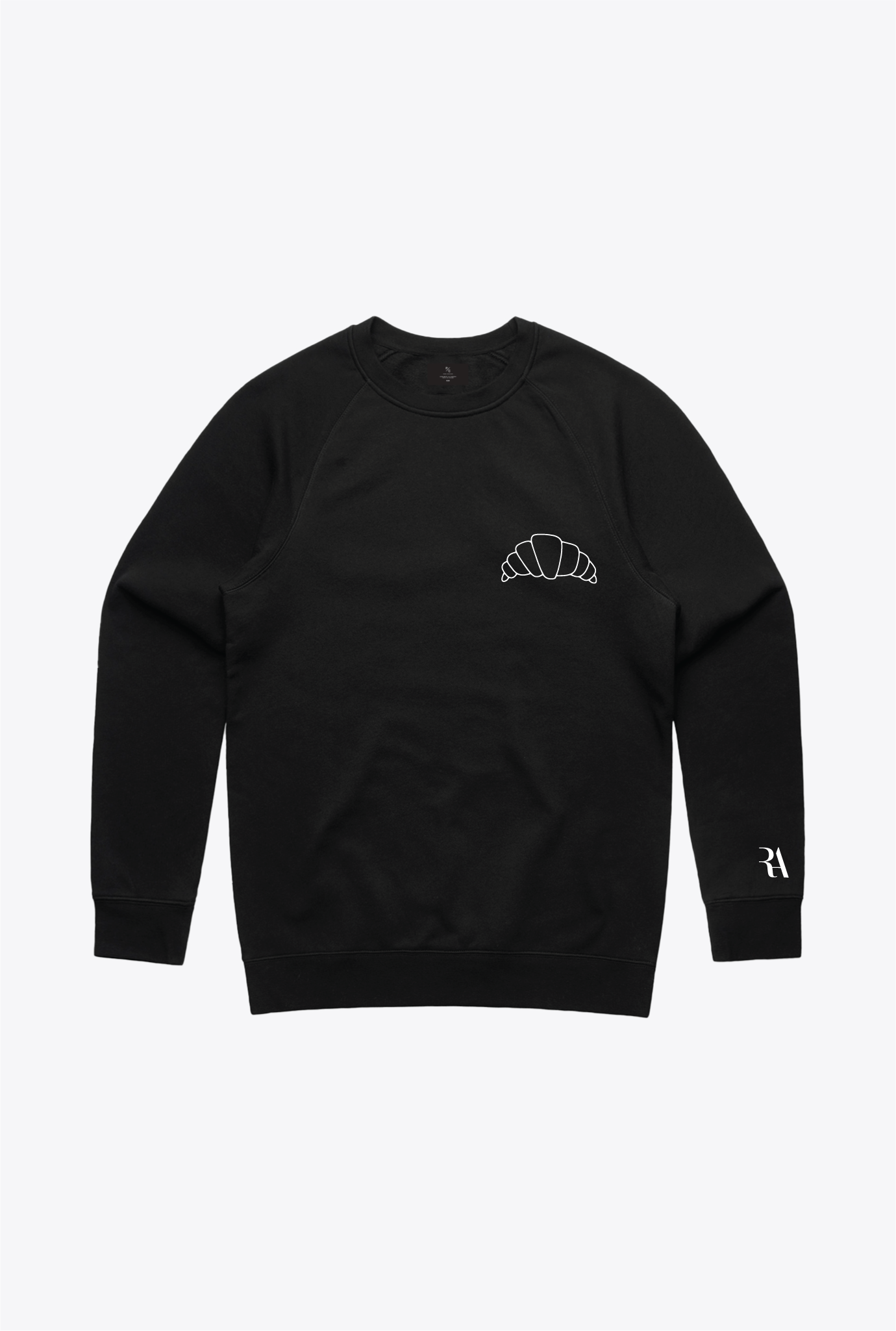 Croissant Logo Crewneck - Black