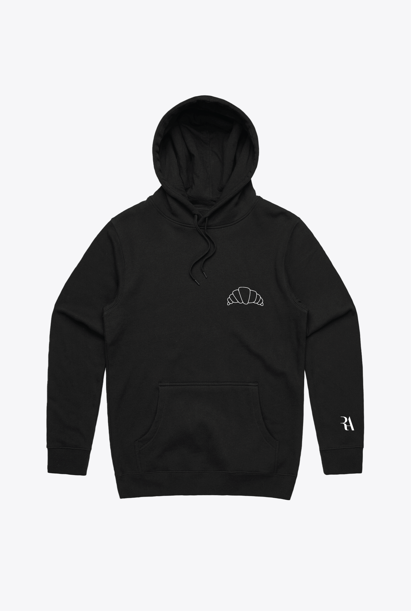 Croissant Logo Hoodie - Black