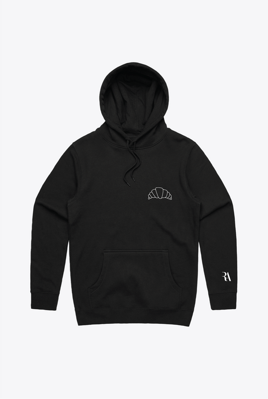 Croissant Logo Hoodie - Black