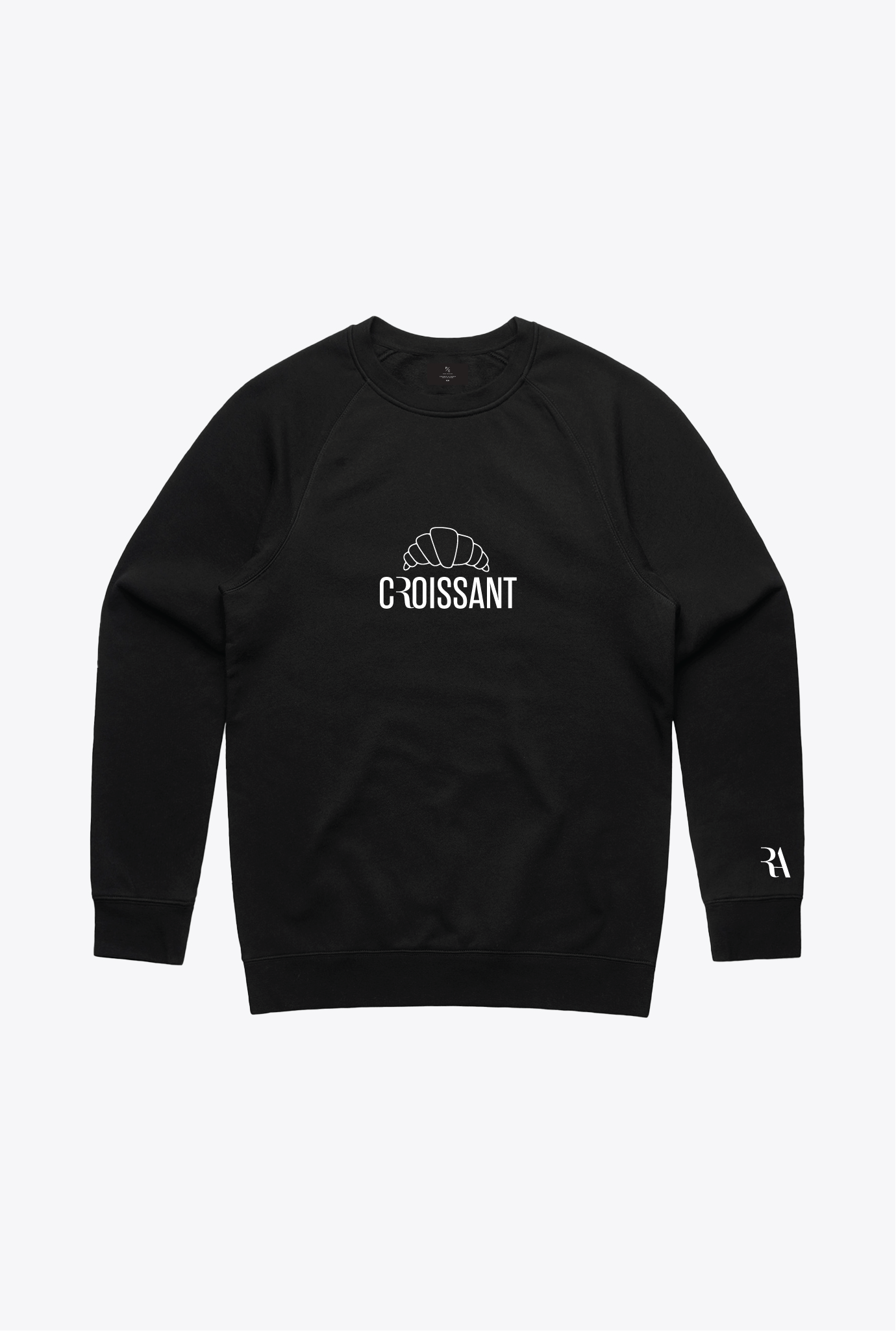 Croissant Crewneck - Black