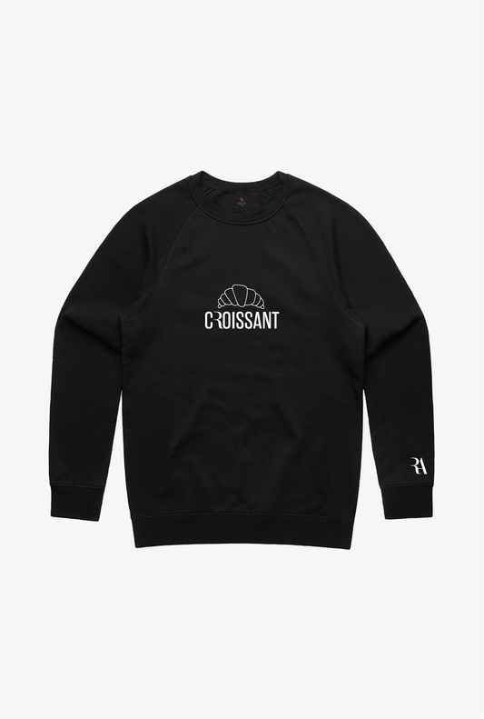 Croissant Crewneck - Black
