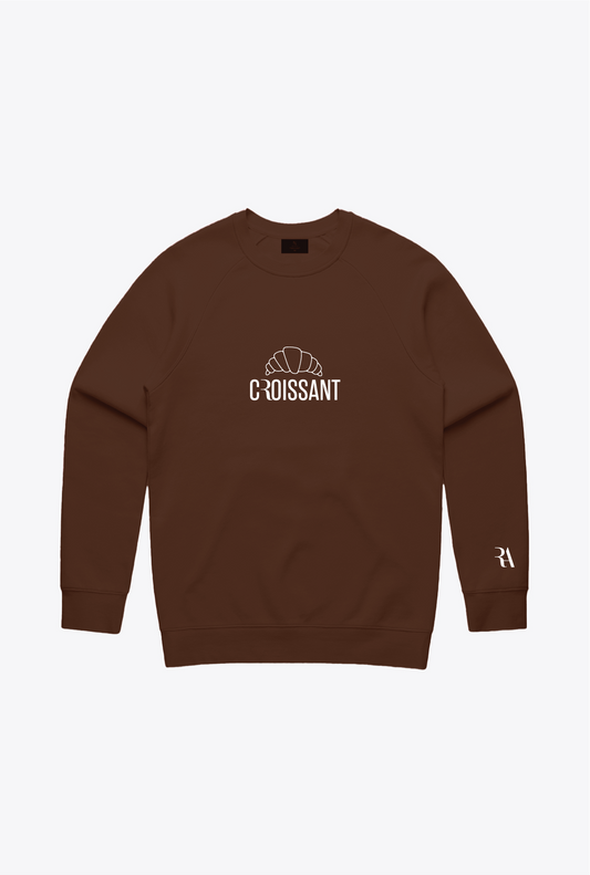 Croissant Crewneck - Espresso