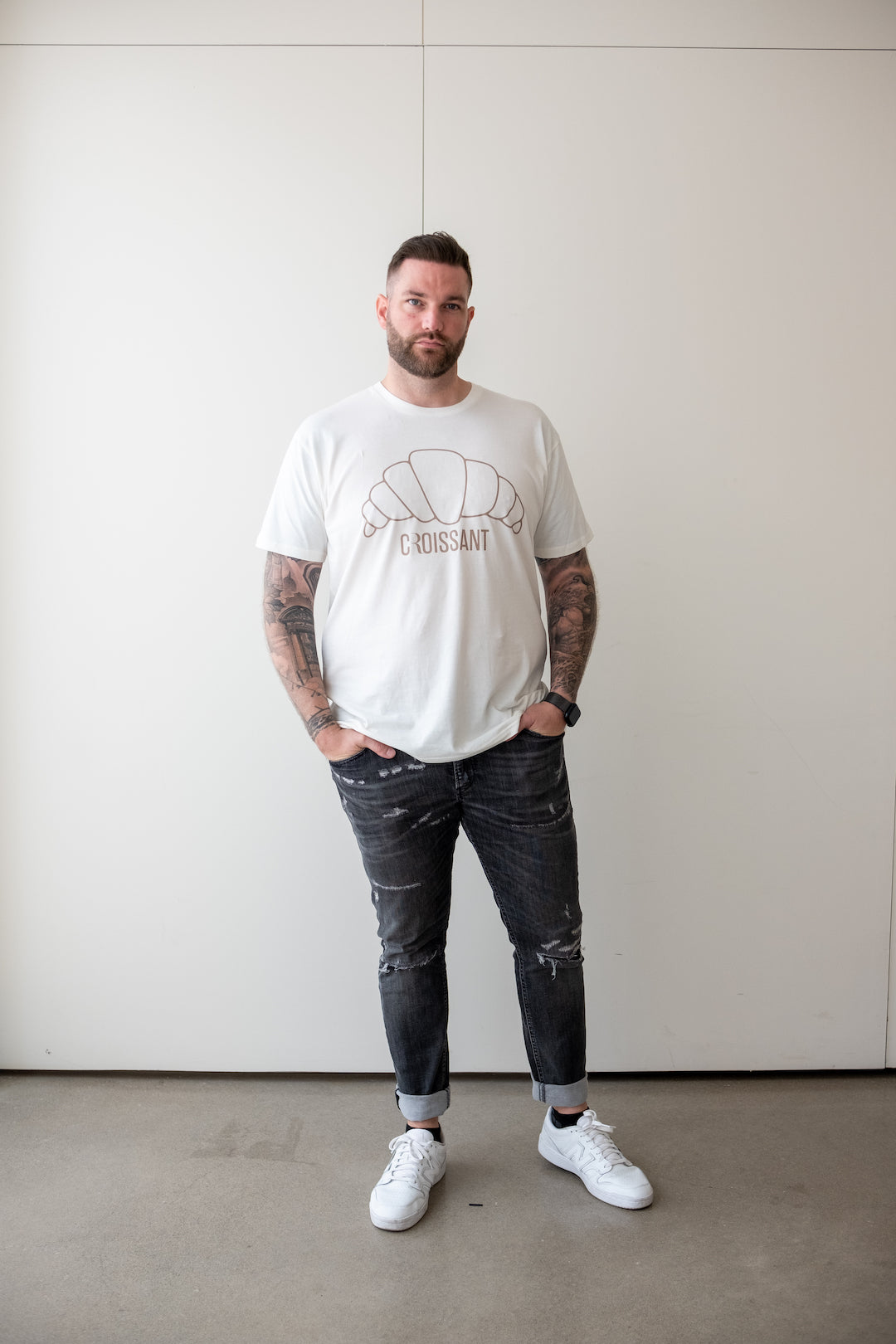 Croissant T-Shirt - Ivory