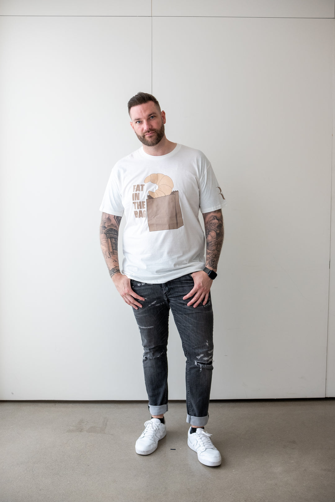 Fat In The Bag T-Shirt - Ivory