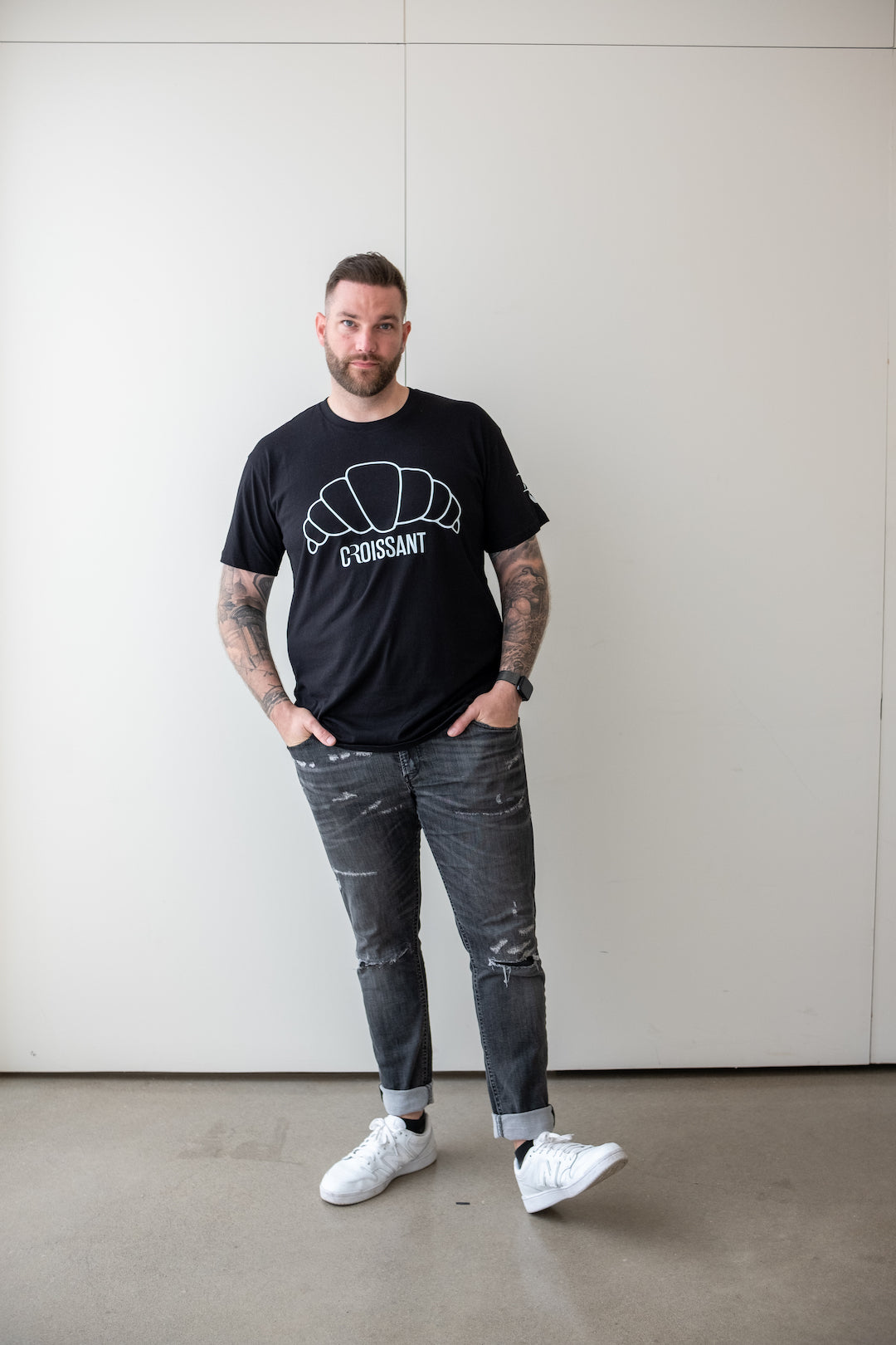 Croissant T-Shirt - Black