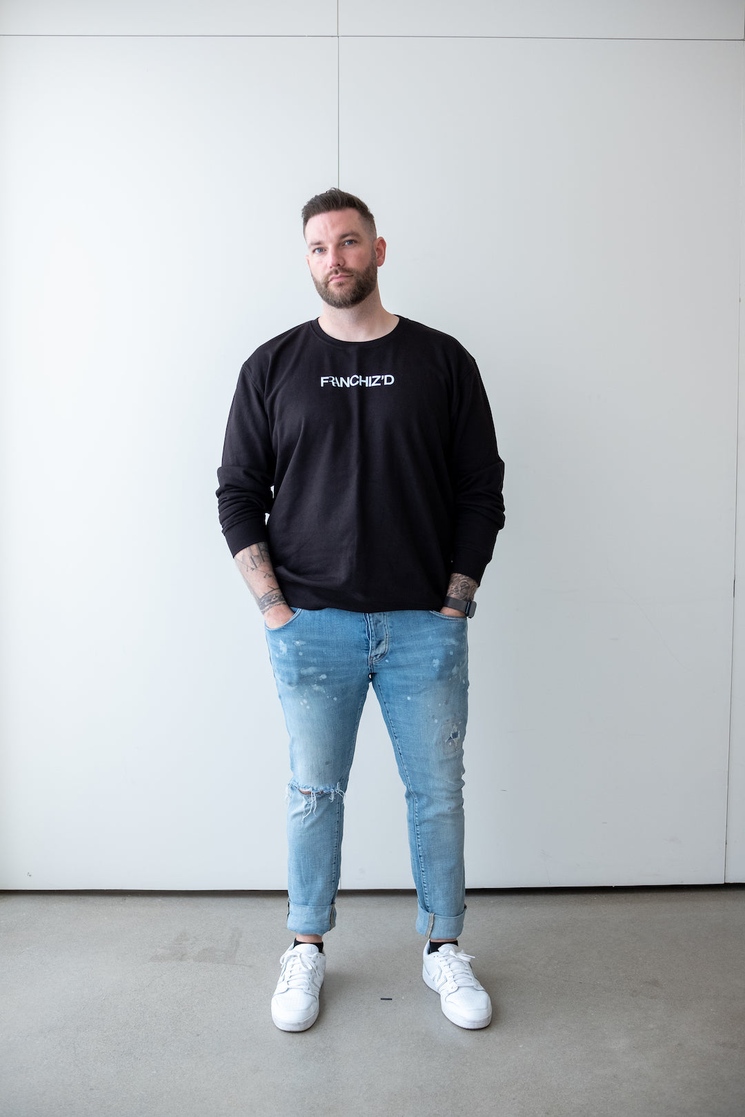 Franchiz'd Logo Crewneck - Black