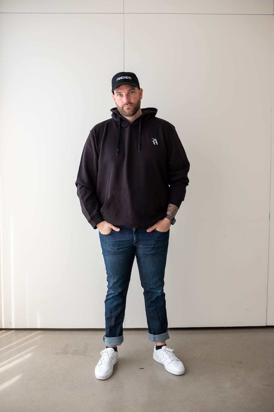 Romain Avril Logo Hoodie - Black