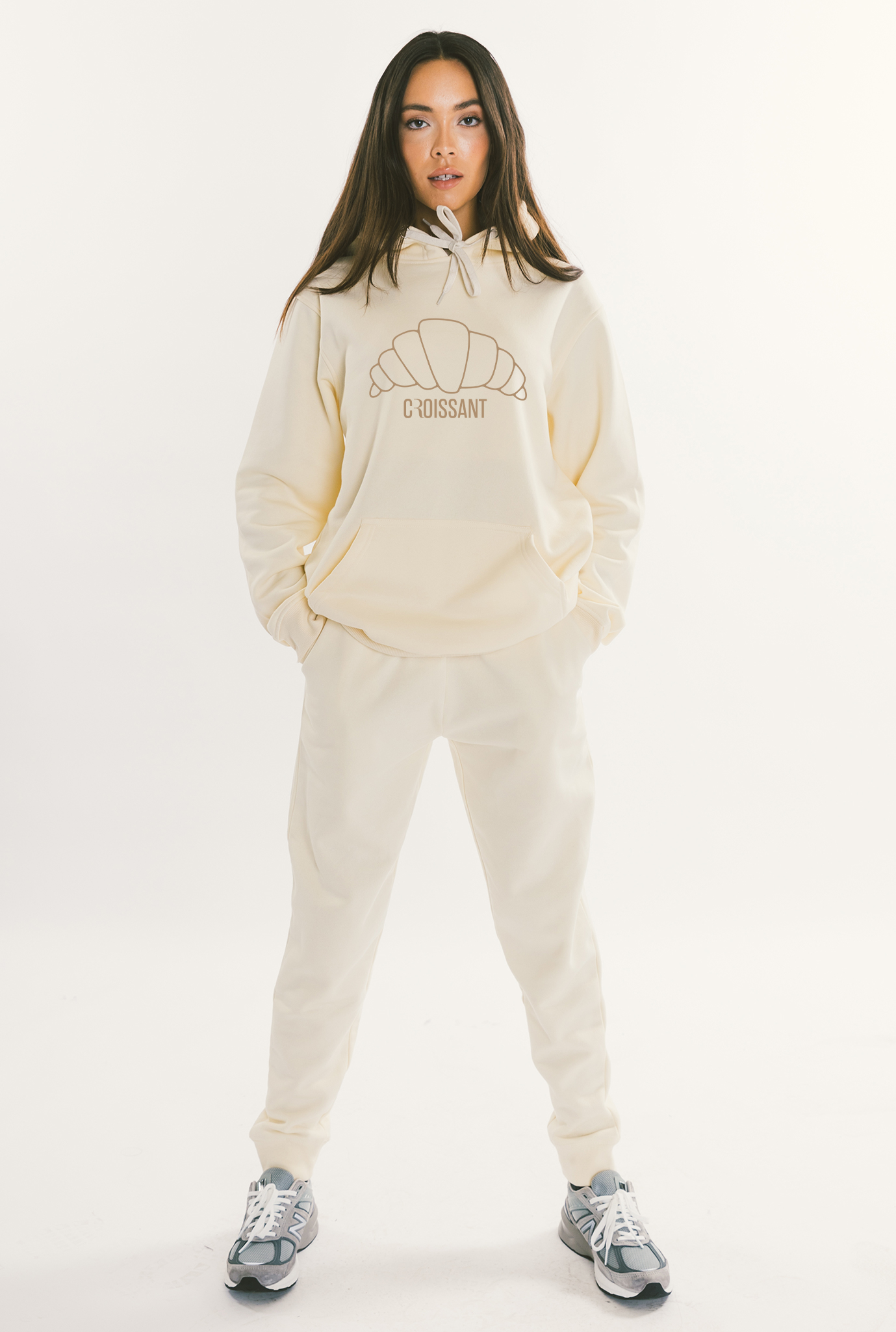 Croissant Hoodie - Ivory