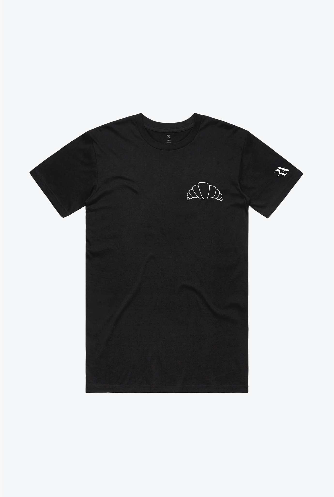 Croissant Logo T-Shirt - Black